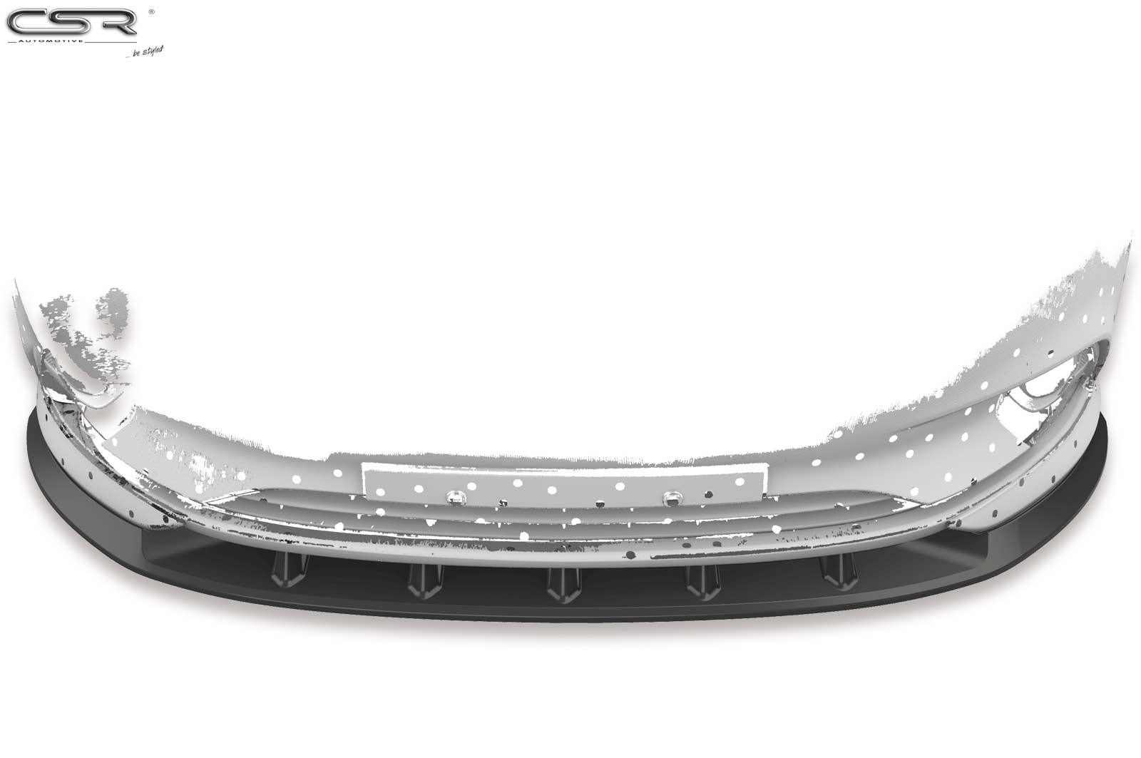 Voorspoiler Opel Corsa E OPC-Line Glans Zwart – 11/2014–06/2019