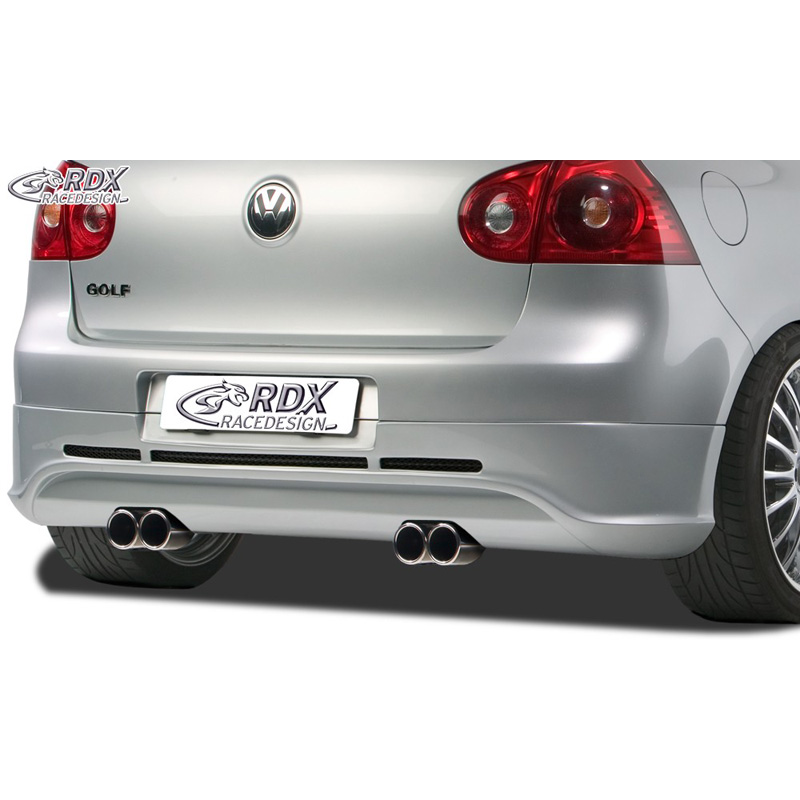 Achterskirt  Volkswagen Golf V GTI/R Hatchback 3/5-deurs 2003-2008 (uitlaat links/rechts) excl. Variant/Plus (ABS)