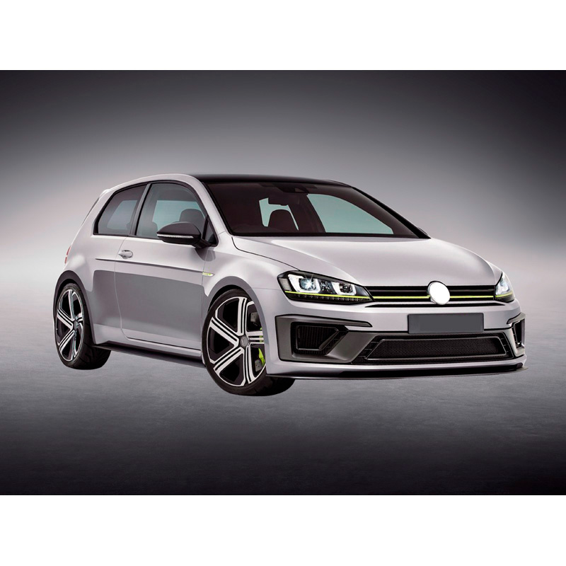 Complete ombouwset  Volkswagen Golf VII 3/5-deurs 2012-2017 'R400-Look' incl. Grills (PP)