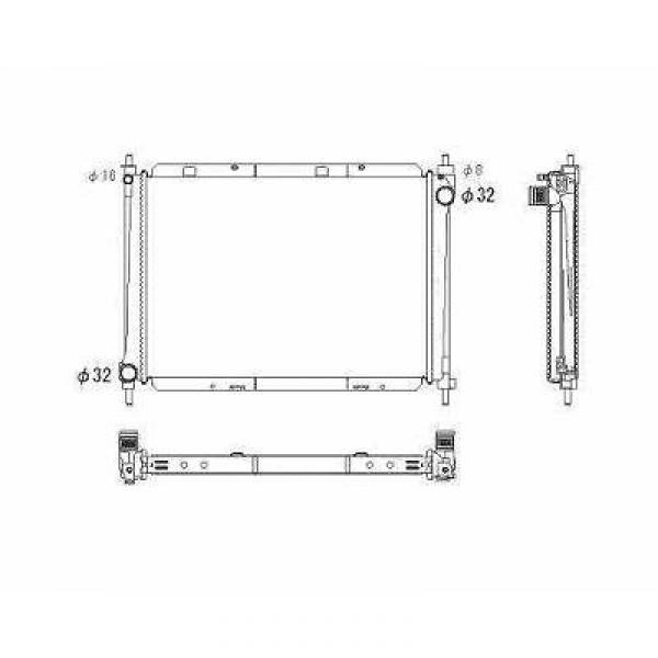 Radiator MICRA 03-05 507x380x32 1.5 DCIM +A/C 60 KW