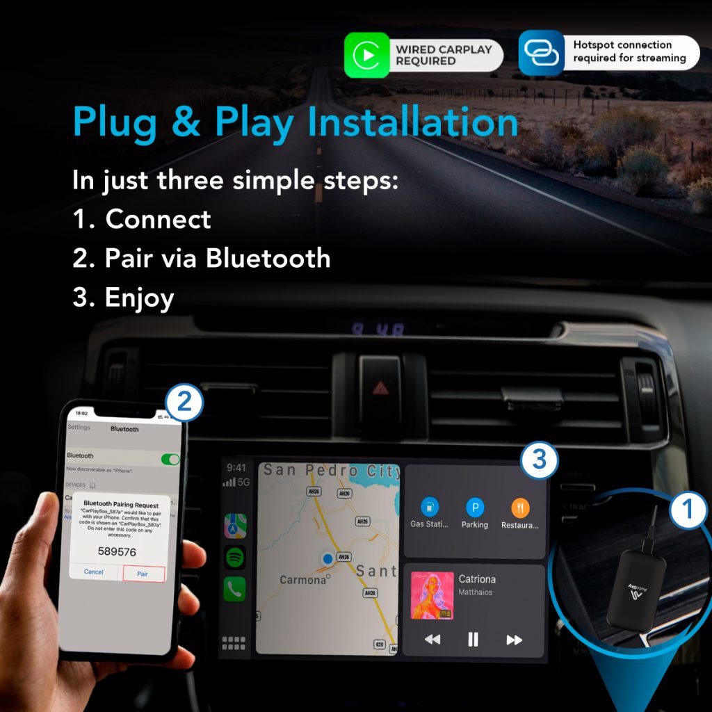 AI Box Lite Plus 2.0 Wireless CarPlay & Android Auto Adapter – AutoSky