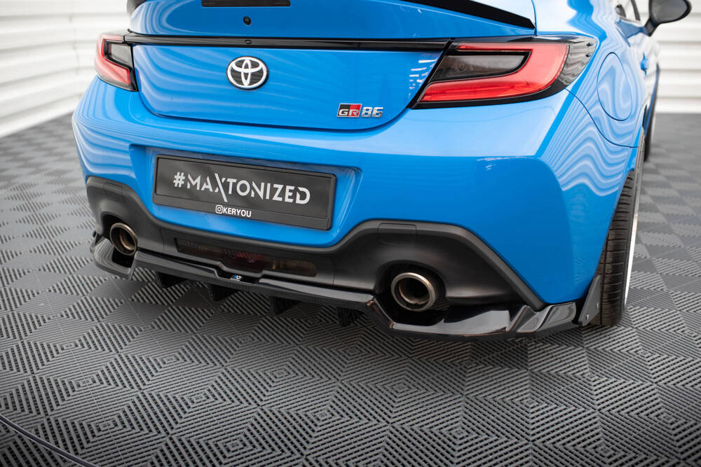 Diffuser V.1 met Canards Toyota GR86 Maxton Glans Zwart