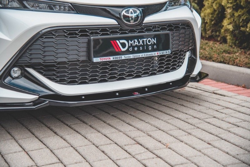 Voorspoiler Toyota Corolla XII Touring Sports/ Hatchback Glans Zwart V.2