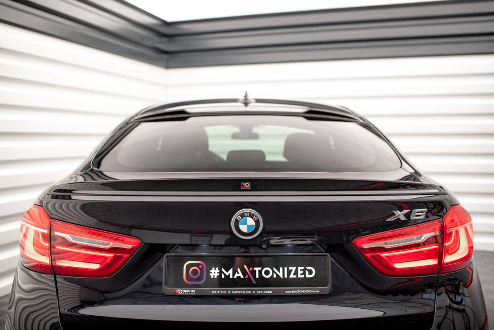 Spoiler BMW X6 M pakket F16 Maxton Glans Zwart
