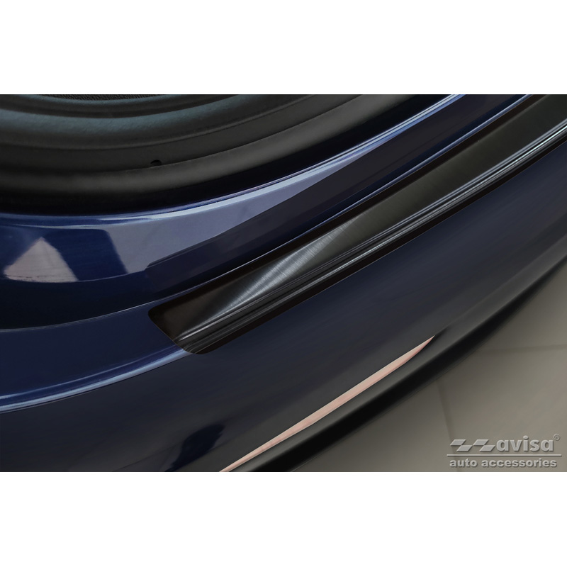 Zwart RVS Achterbumperprotector  Tesla Model Y 2020-