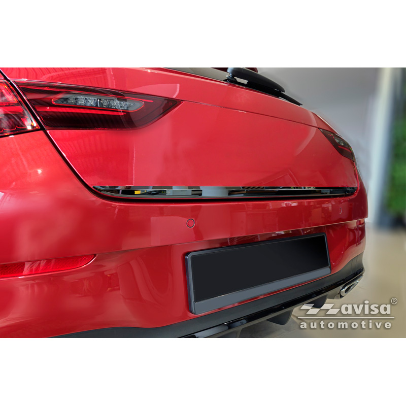 Avisa Zwart Chroom RVS Kofferbak Sierlijst  Mercedes CLA Shooting Brake (X118) 2019-