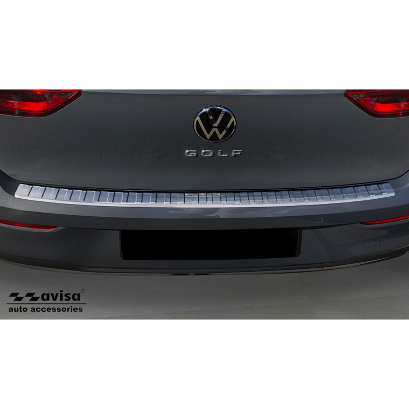 RVS Achterbumperprotector  Volkswagen Golf VIII HB 5-deurs 2020-2024 & FL 2024- 'Ribs'