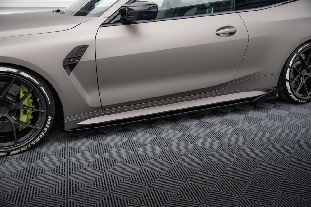 Zijskirts CSL Look BMW M4 G82 Maxton Glans Zwart