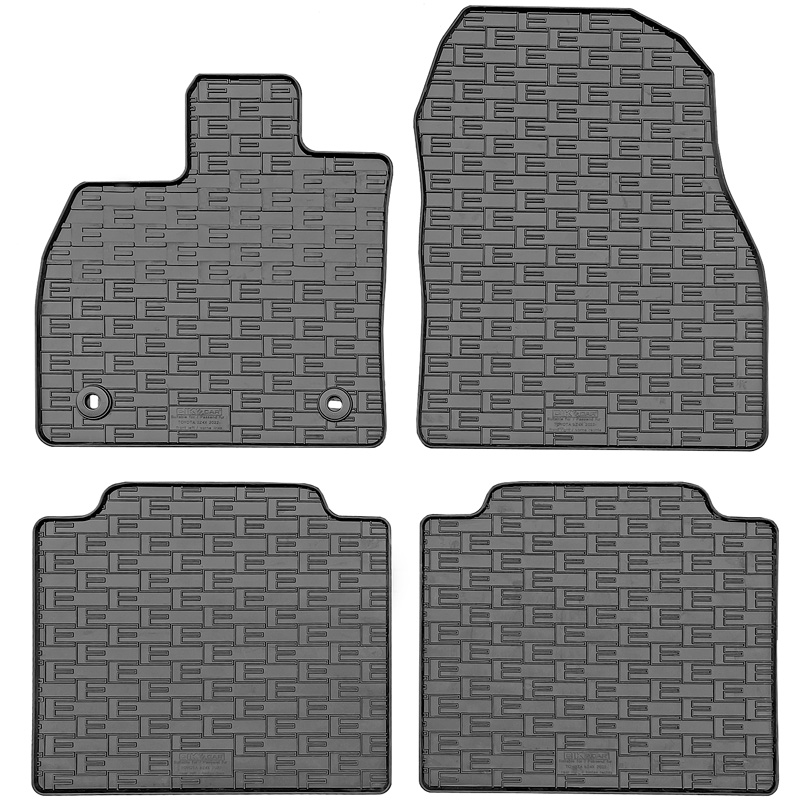 CIKCAR Rubber matten  Subaru Solterra 2022- & Toyota bZ4X 2021- (4-delig + montagesysteem)