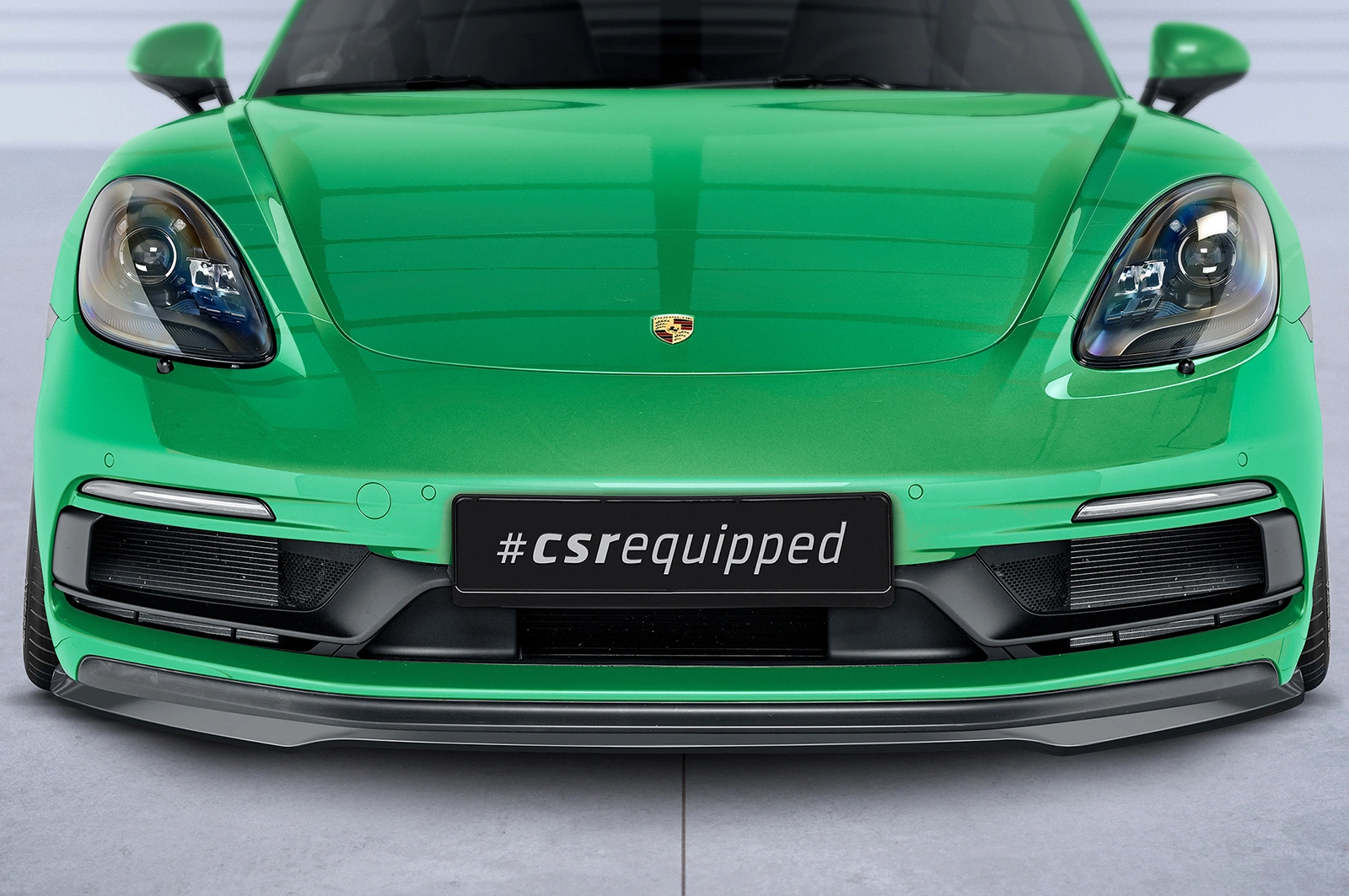 Voorspoiler Porsche 718 Cayman/Boxster GTS 4.0 (982) glans zwart