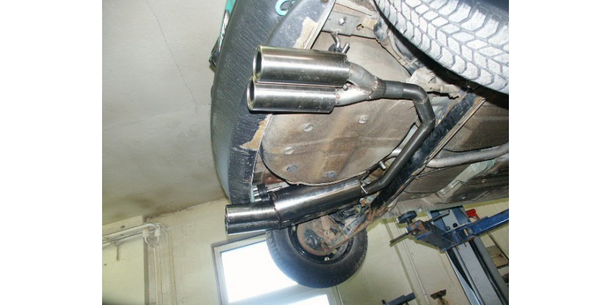 Opel Corsa B Einddemper Uitgang rechts/links - 2x80 Typ 13 recht