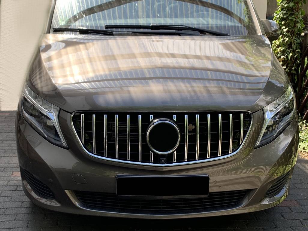 Grill Mercedes V-Class W447 Facelift (2019-..) GTR Chroom/Zwart