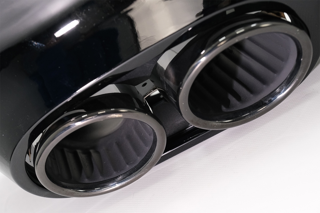Diffuser Mercedes CLA C118 glans zwart met zwarte Sierstukken