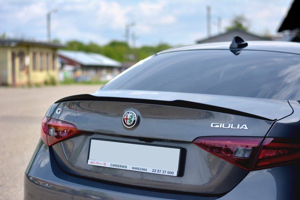 Spoiler Alfa Romeo Giulia Veloce Maxton Glans Zwart