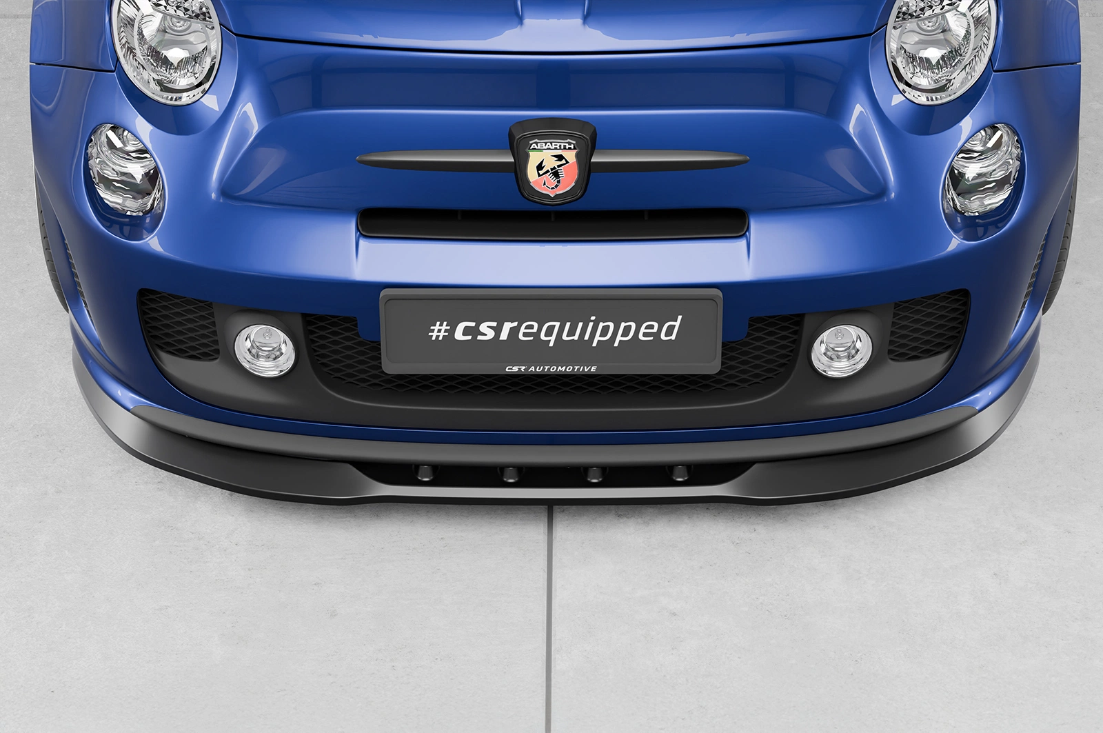 Voorspoiler Fiat 500 Abarth 595 – CSR Automotive – Glans Zwart