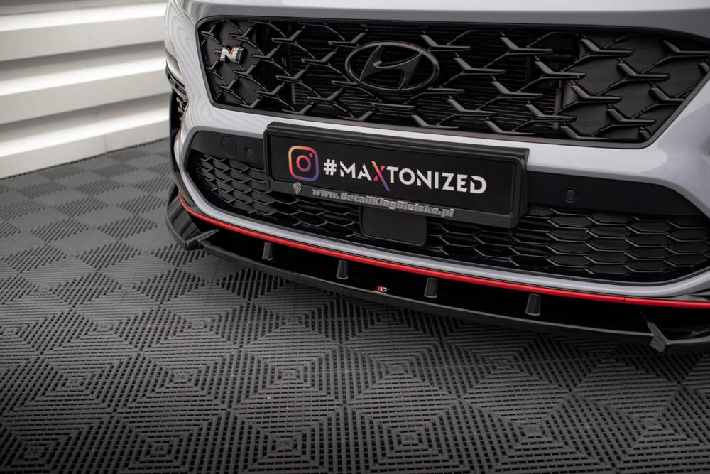 Voorspoiler V.2 Hyundai Kona N Maxton Glans Zwart