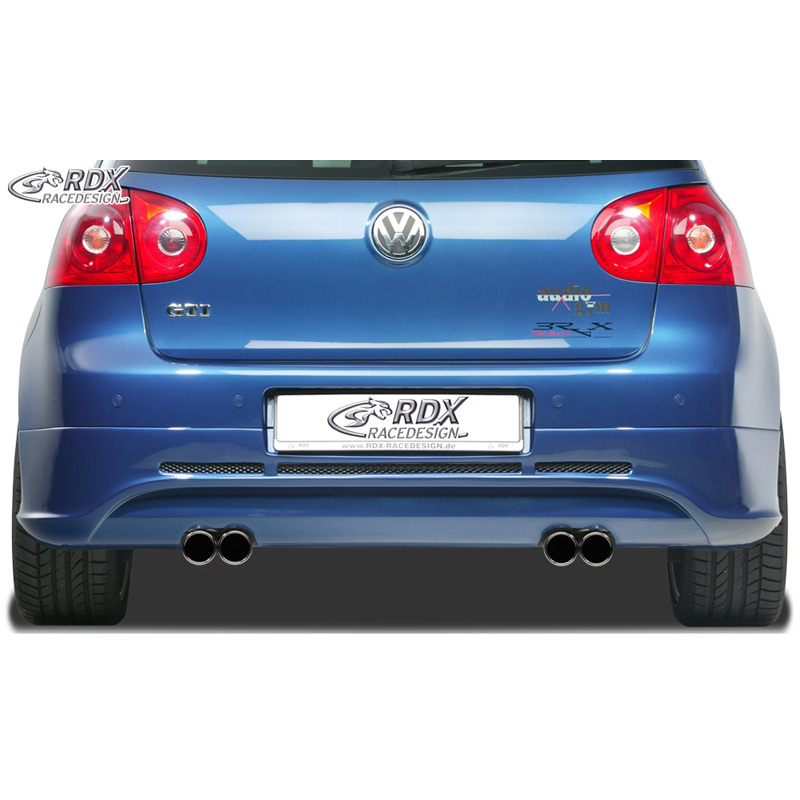 Achterskirt  Volkswagen Golf V GTI/R Hatchback 3/5-deurs 2003-2008 (uitlaat links/rechts) excl. Variant/Plus (ABS)