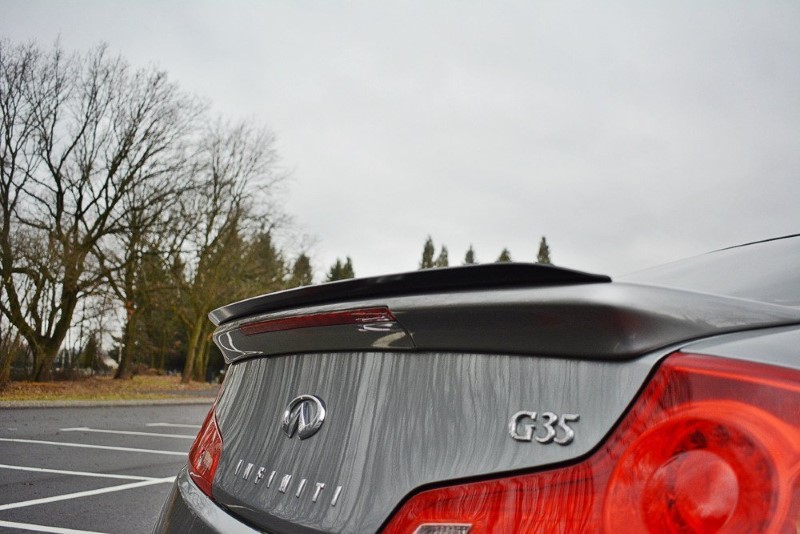 Spoiler Extentie Infiniti G35 Coupe Glanzend Zwart Maxton