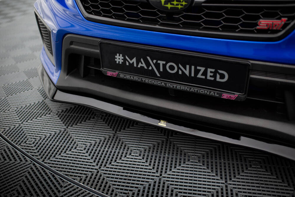 Voorspoiler V.1 Subaru Impreza WRX STI GK Maxton Glans Zwart