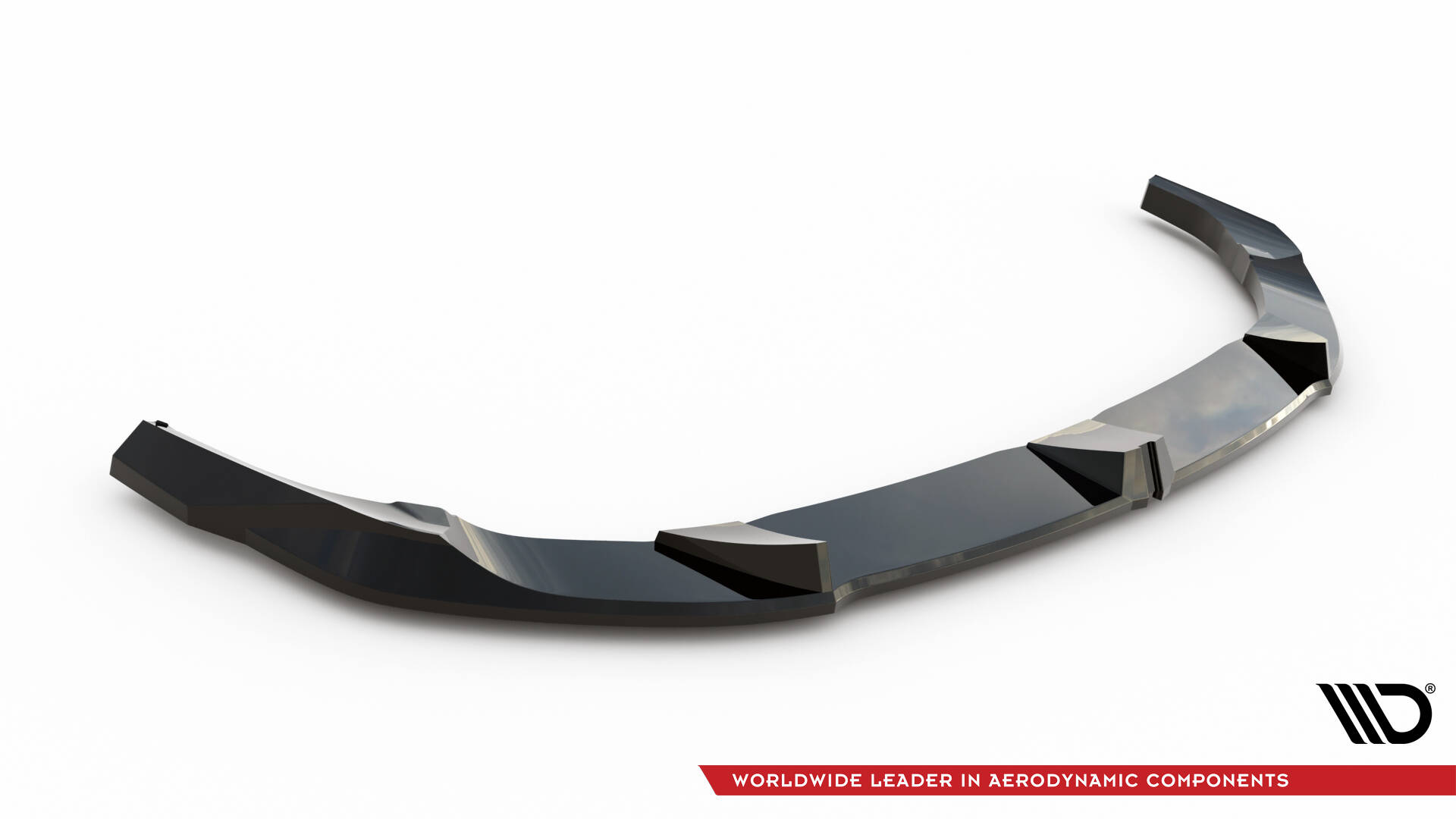 Voorspoiler V.3 BMW M135i / 1 M-Pack F70 Maxton Glanzend zwart