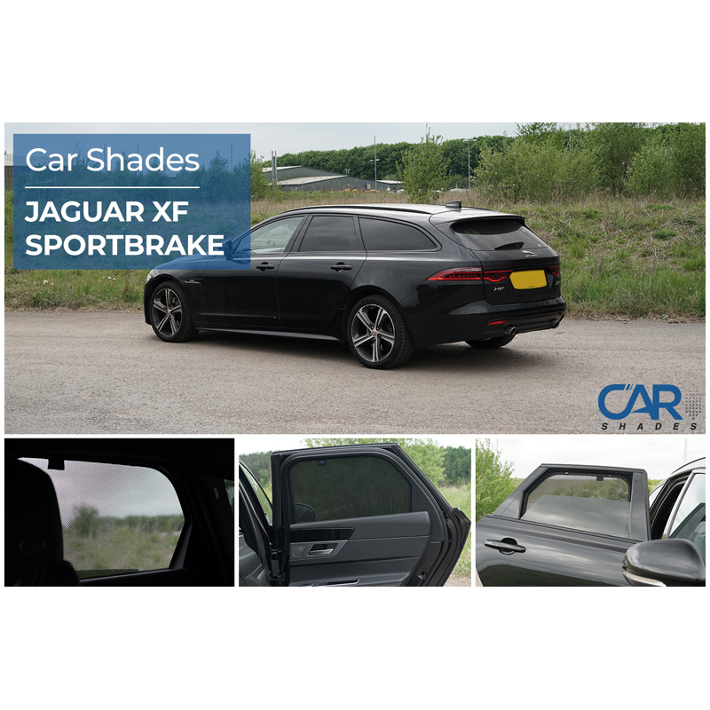 Set Car Shades (achterportieren)  Jaguar XF II (X260) Sportbrake 2017- (2-delig)
