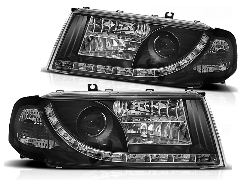 Faros Skoda Octavia 01-04 Dayline Los ojos del Diablo negro