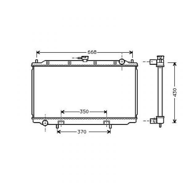 Radiator PRIMERA P11/W11 96-02 360x688 1.62.0 MAN.+/-AC