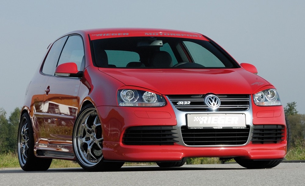 Voorspoilerlip VW Golf V voor R32 Voorbumper Rieger
