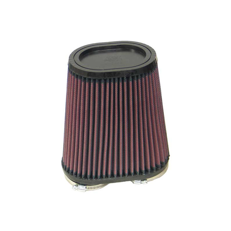 K&N Universeel Luchtfilter Ovaal/Konisch 60mm dubbele aansluiting, 159mm x 95mm onder, 87mm x 112mm top, 171mm hoogte (RU-4710)