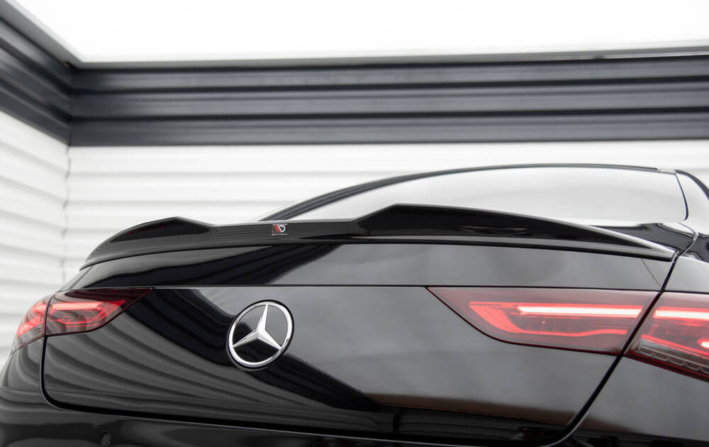 Spoiler Mercedes Benz CLA Coupe C118 Maxton Glans Zwart