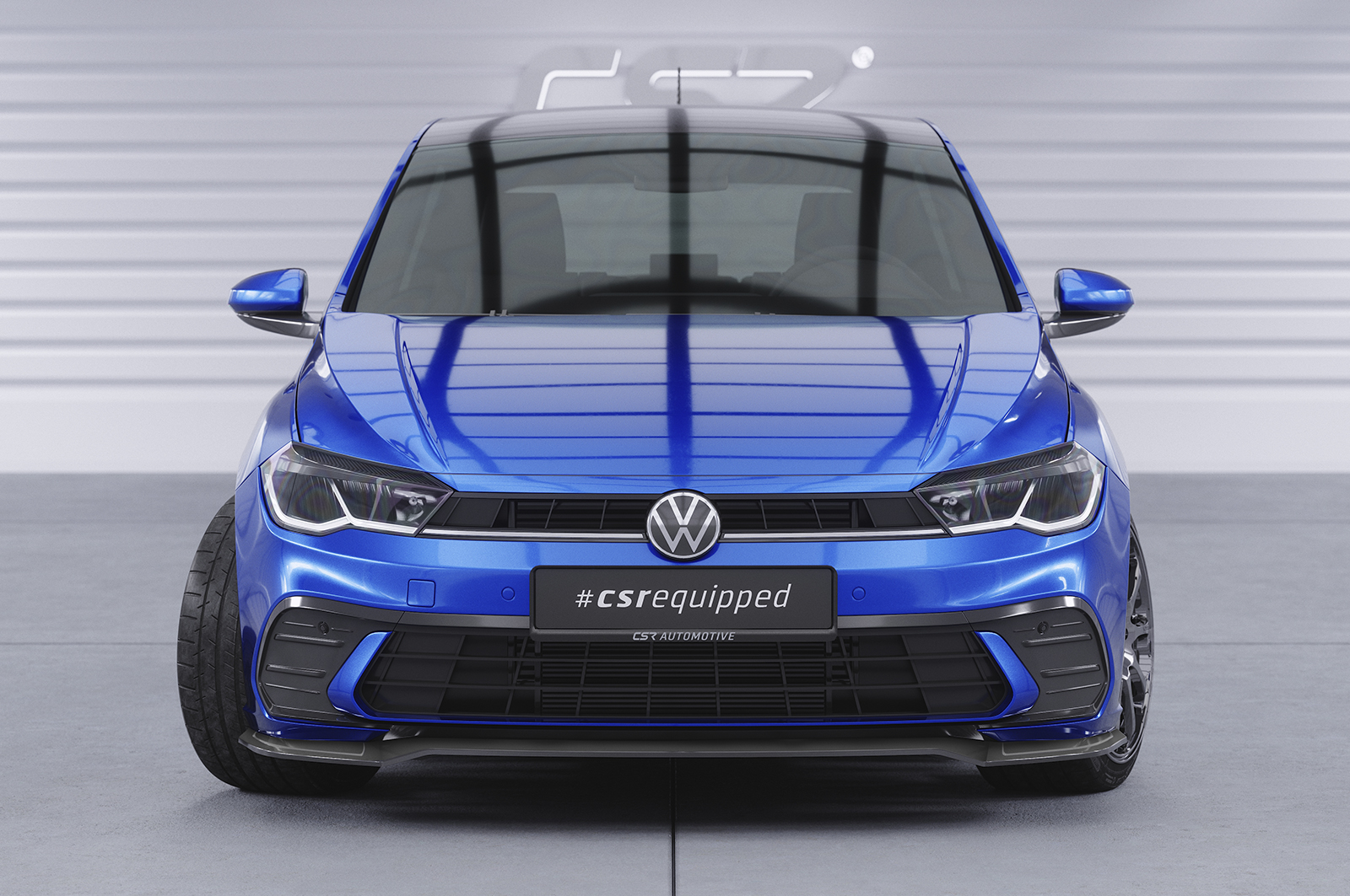Voorspoiler Volkswagen Polo AW 2G FL CSR Glans Zwart