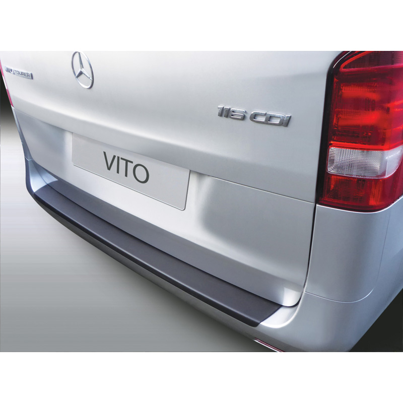 ABS Achterbumper beschermlijst  Mercedes Vito/V-Klasse/AMG/Viano Facelift 3/2019- Zwart