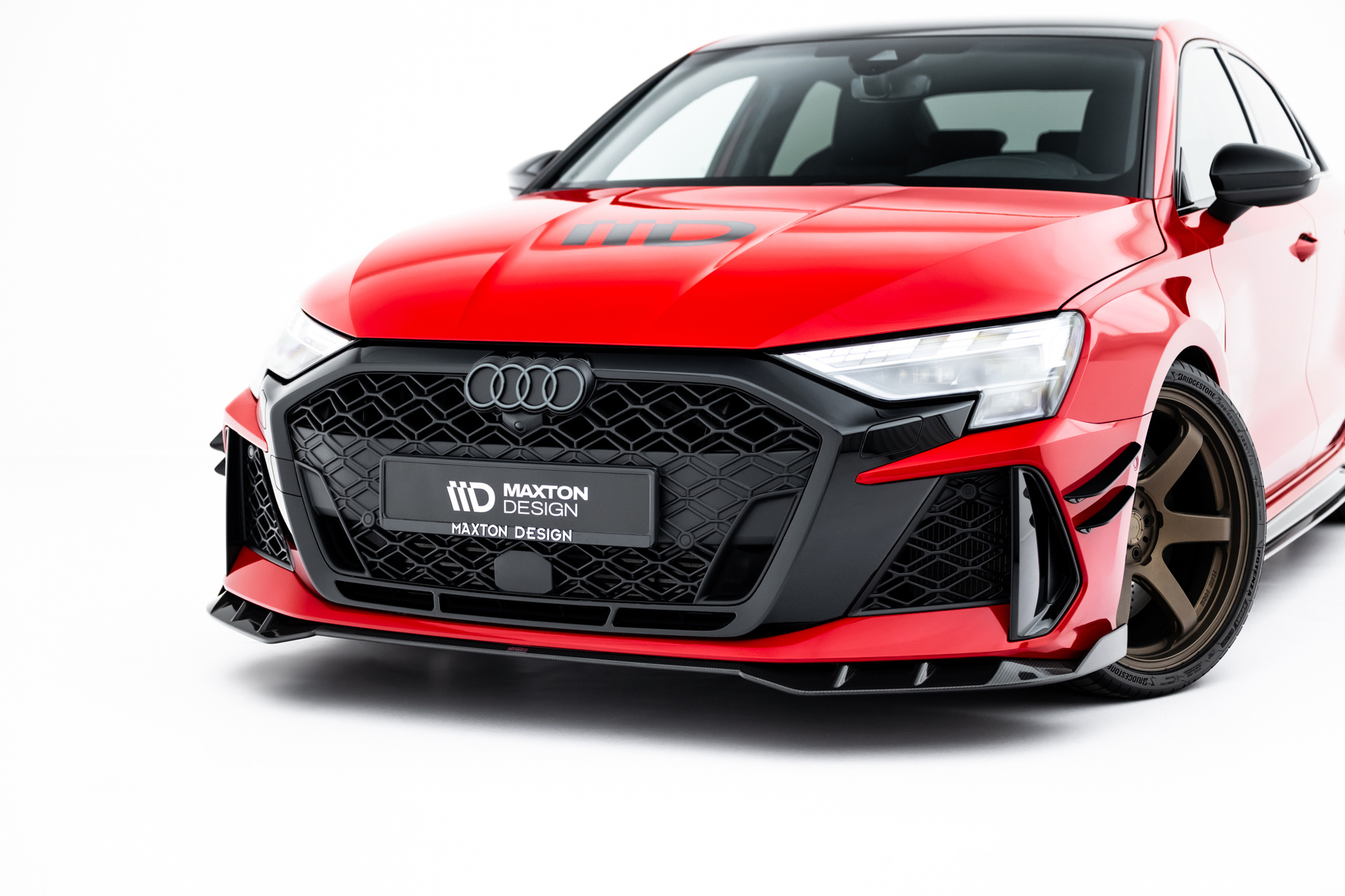 Prepreg Carbon Fiber Voorspoiler – Audi RS3 Sedan 8Y Facelift Maxton Design