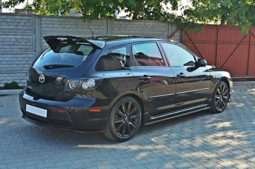 Diffuser Mazda 3 MK1 Maxton Design glans zwart