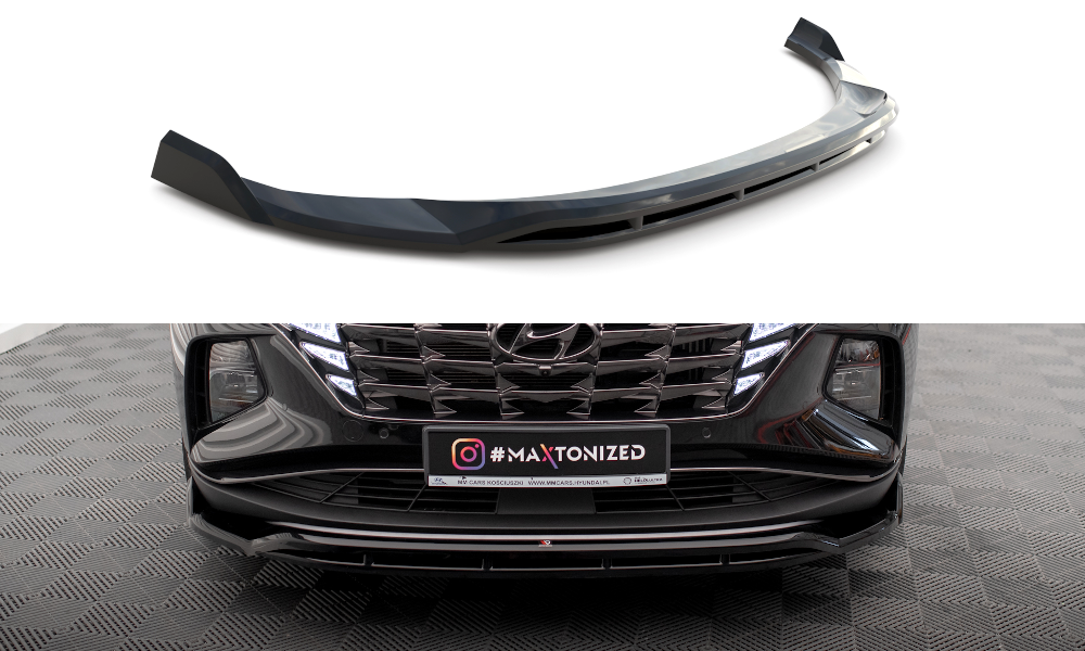 Voorspoiler V.2 Hyundai Tucson Mk4 2020 -  Maxton Glans Zwart