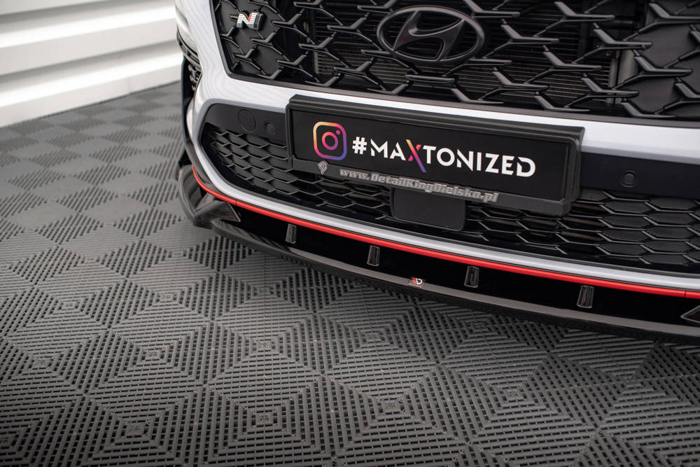 Voorspoiler V.1 Hyundai Kona N Maxton Glans Zwart
