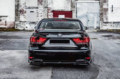 Diffuser Lexus LS Mk4 Facelift Glans Zwart