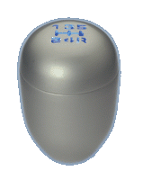 Schakelpook PK TypeX Alu/Blue LED (5-gr/rev.right