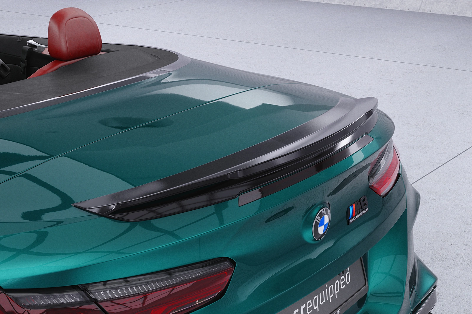Achterspoiler BMW 8er / M8 G14 / F91 Cabrio Glans Zwart (11/2018 - heden)