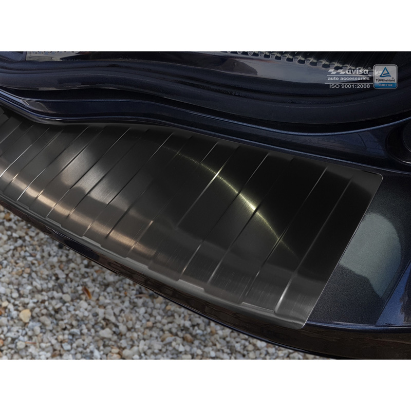Zwart RVS Achterbumperprotector  Ford Mondeo V Wagon 2014- 'Ribs'
