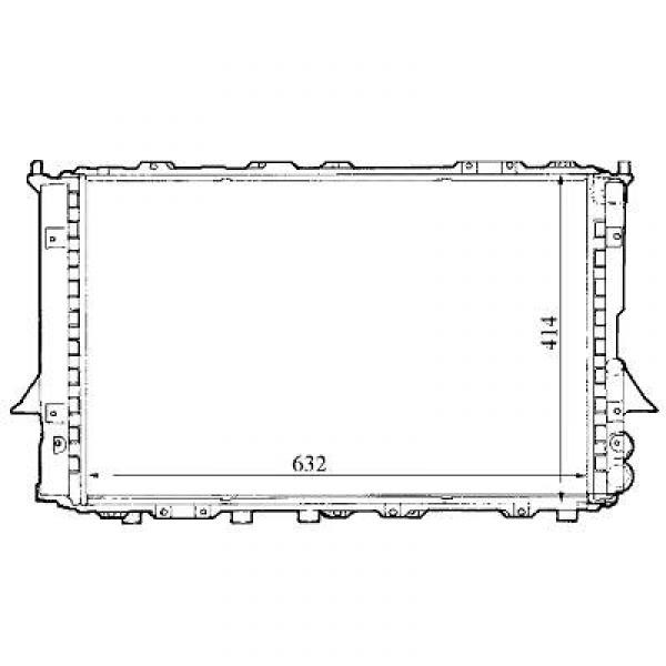 Radiator AUDI 100/Audi A6 C4 AudI100 1.6-2.3/2.4+2.5TDI Audi A6