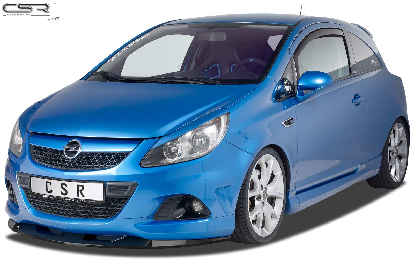 Voorspoiler Opel Corsa D OPC glans zwart 03/2007–10/2014
