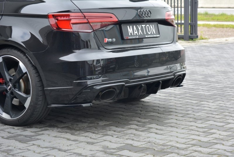 Achterzijde Spoiler Audi RS3 8V FL Sportback Glanzend Zwart