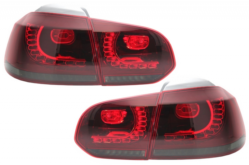 Taillights led VW Golf VI 10/08- R-look red/Smoke