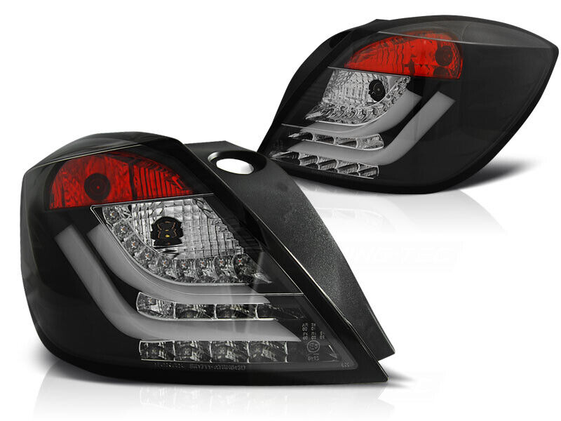 Taillights Opel Astra H GTC Tube LED red/smoke