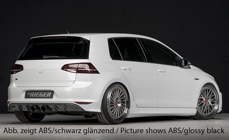 Achteraanzet Carbon-look Rieger VW Golf R VII