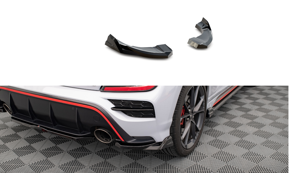 Zijdiffuser V.2 Hyundai Kona N Maxton Glans Zwart