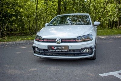 Voorspoiler VW Polo GTI Mk6 Glans Zwart