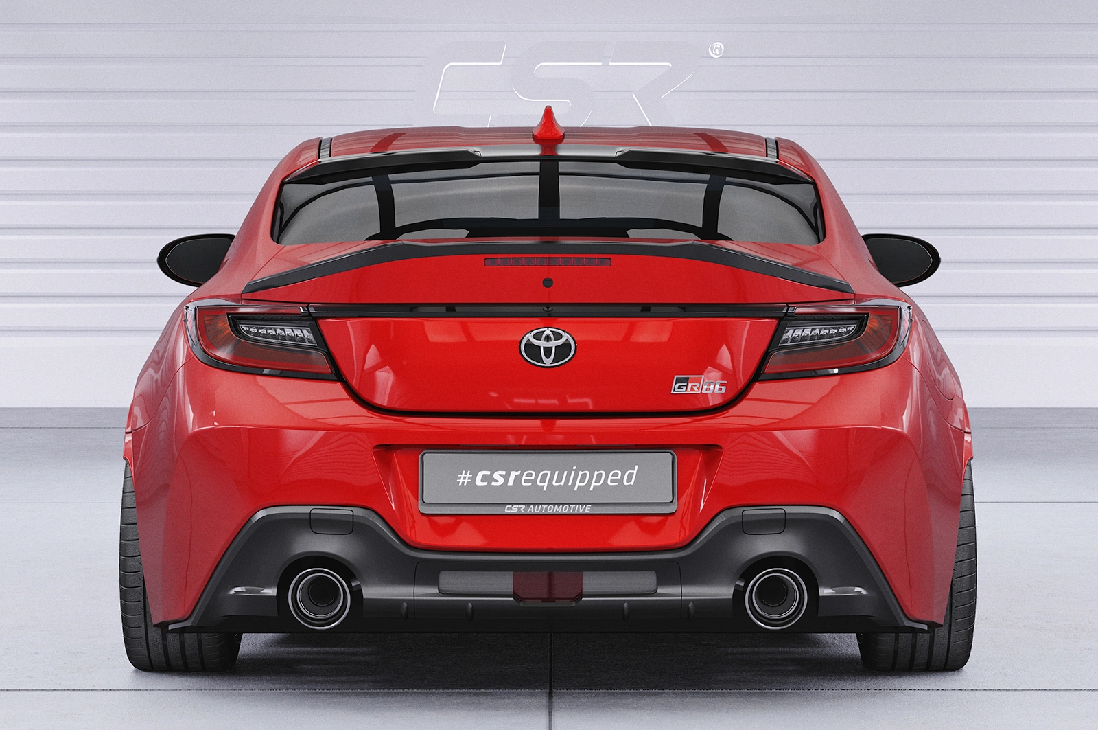 Achterspoiler Subaru BRZ (2.Gen) / Toyota GR86 glans zwart