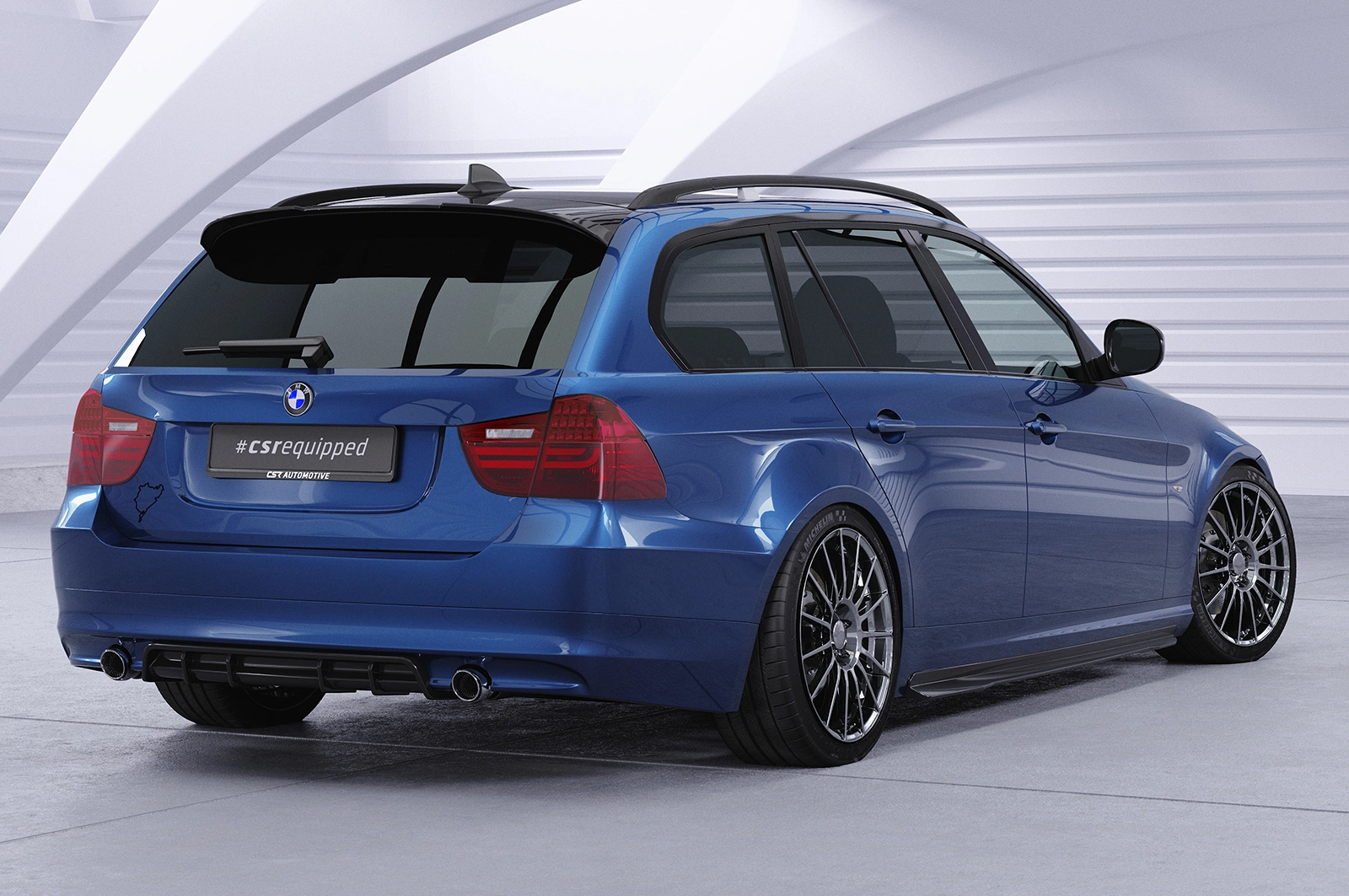Achterspoiler BMW 3er E91 (09/2005–05/2012) Glans Zwart – CSR Automotive